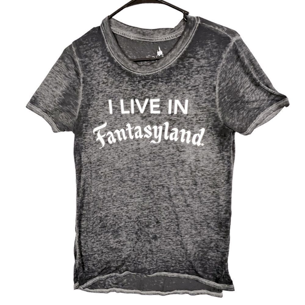 DISNEY WOMENS T SHIRT BLACK GRAY SIZE XS